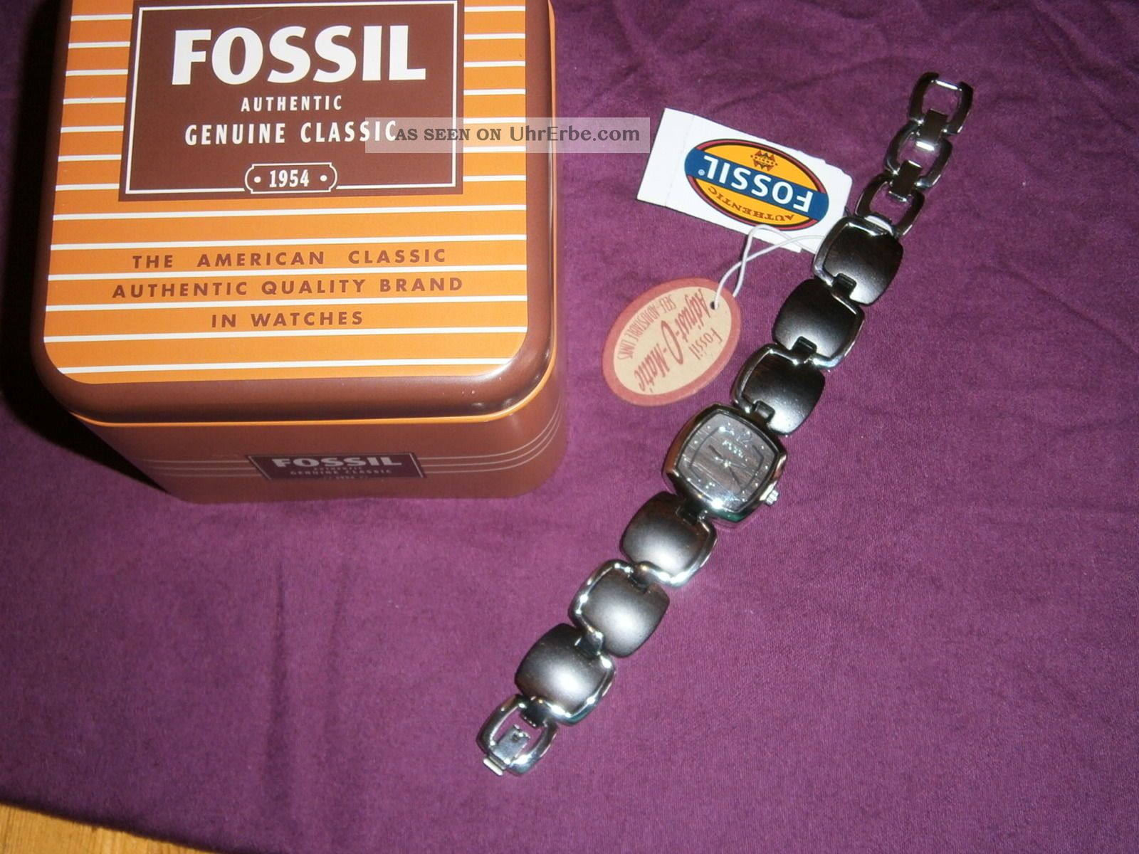 Wunderschöne Fossil Uhr Nagelneu Holzoptik Armbanduhren Bild