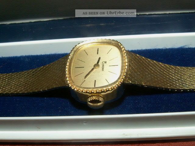 Elegante Edle Damen Armbanduhr Von Corona Gold Armbanduhren Bild