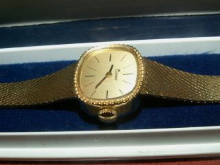 Elegante Edle Damen Armbanduhr Von Corona Gold Bild