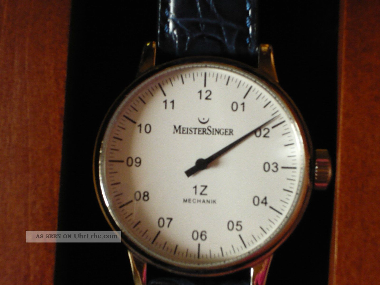 Meistersinger 1z - Herrenuhr Mit Neuem Band In Originalbox Armbanduhren Bild