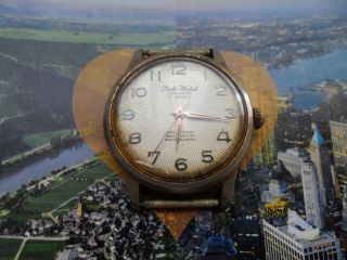 Vintage Daho Watch Chromatic Rar Selten Uhr 17 Jewels Für Sammler Bild