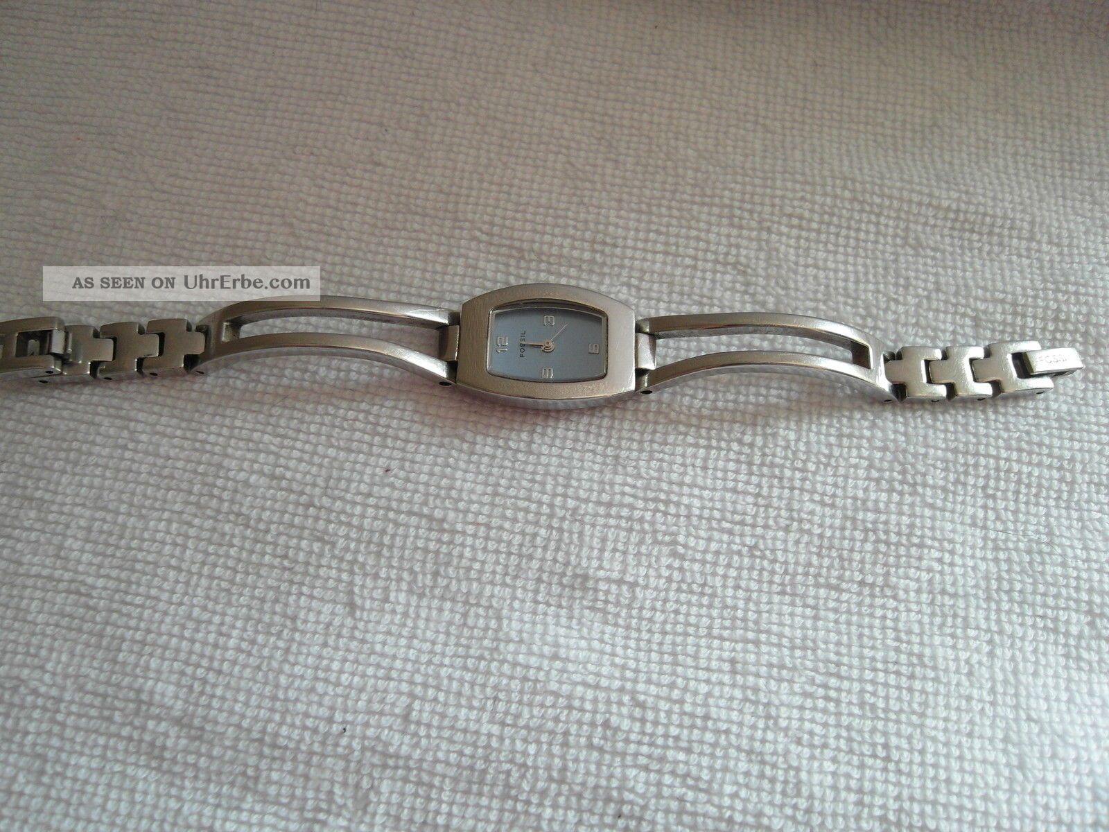 Fossil F2 Steel Es - 9935 Damen Armbanduhr Hellblaues Ziffernblatt Armbanduhren Bild