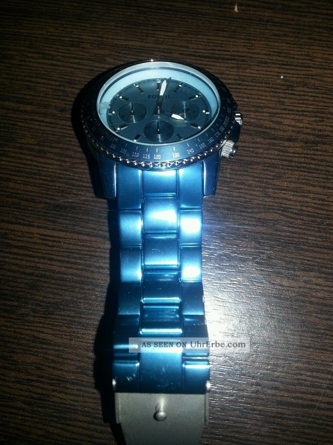 Fossil Blau Aluminium Ch 2706 Damenuhr Ideales Weihnachtsgeschenk Armbanduhren Bild