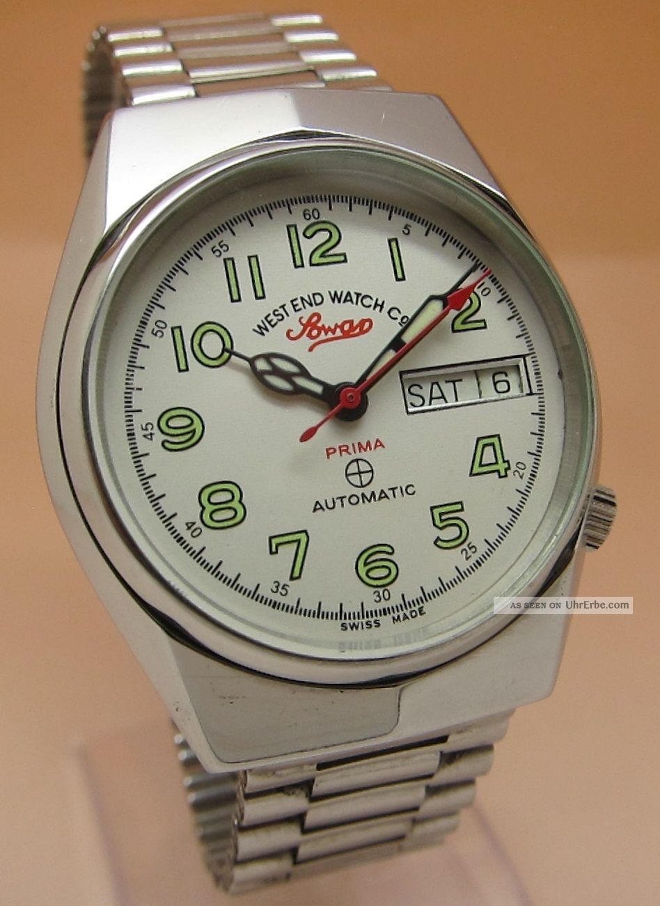 West End Watch Sowar Prima Mechanische Automatik Uhr Datum & Taganzeige Armbanduhren Bild