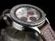 Detomaso Firenze Herrenuhr Chronograph Braun Edelstahl Lederarmband Armbanduhren Bild 2
