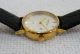 Tempi D ' Oro Armbanduhr 585 Gelbgold Damen Lederarmband Armbanduhren Bild 2