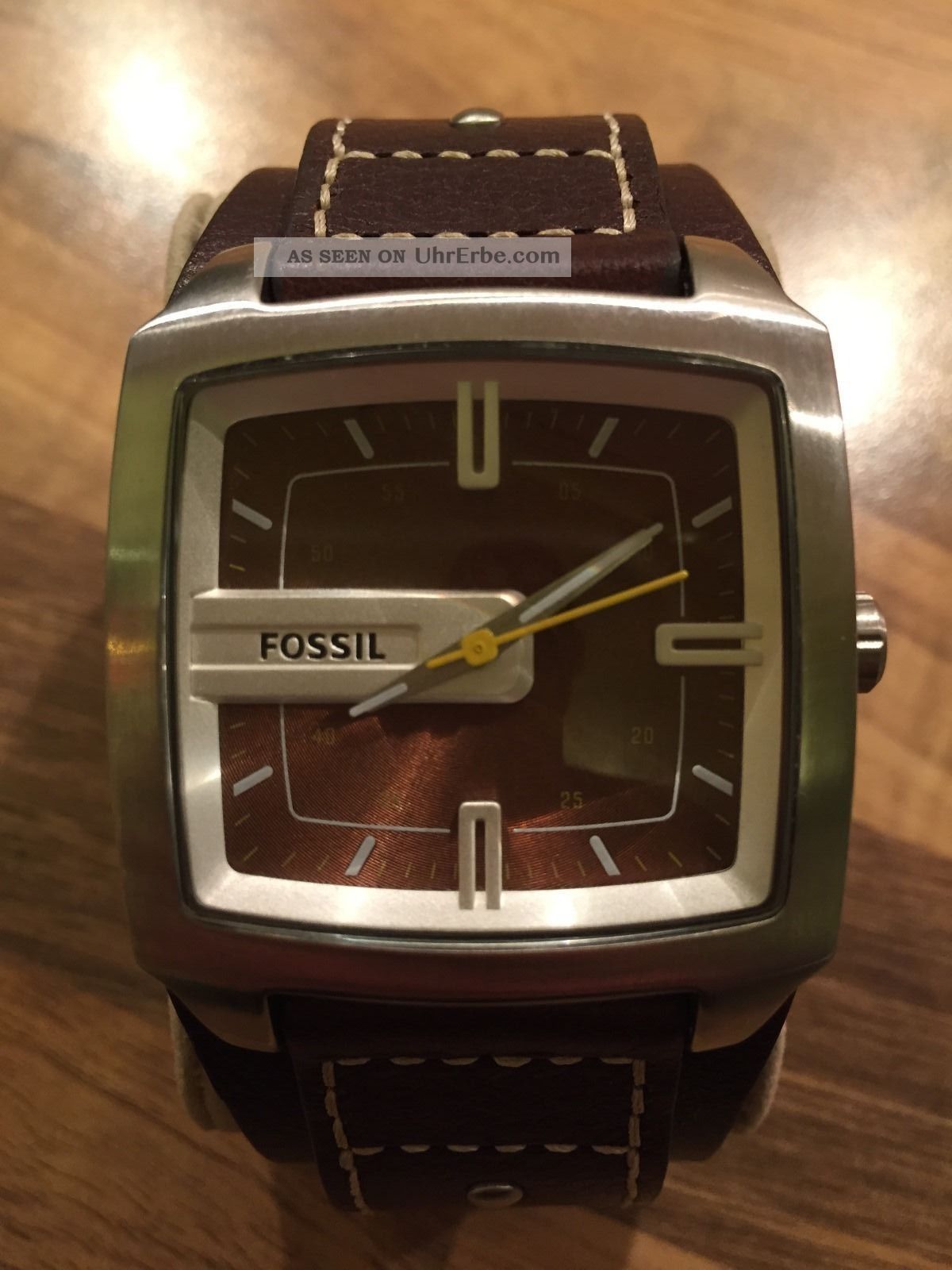 Fossil Herren - Armbanduhr Leder Braun Trend Jr9990 Armbanduhren Bild