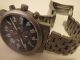 Vialli Chronograph Herrenuhr - Metallarmband - Schwarzes Zifferblatt Armbanduhren Bild 2