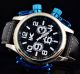 Mega Xxl Herrenuhr Military Watch Armbanduhr Lederband Armbanduhren Bild 2