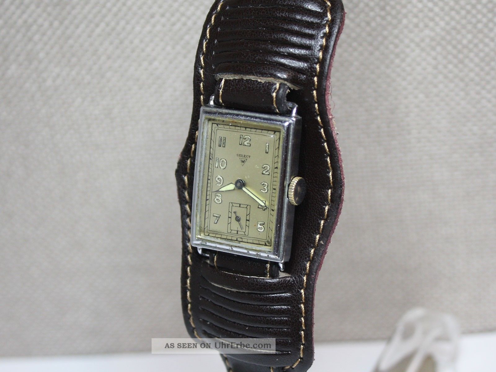 ❶wagner Select Herrenuhr Aus Den 30er Jahren.  Rechteckige Armbanduhr Kaliber 820 Armbanduhren Bild