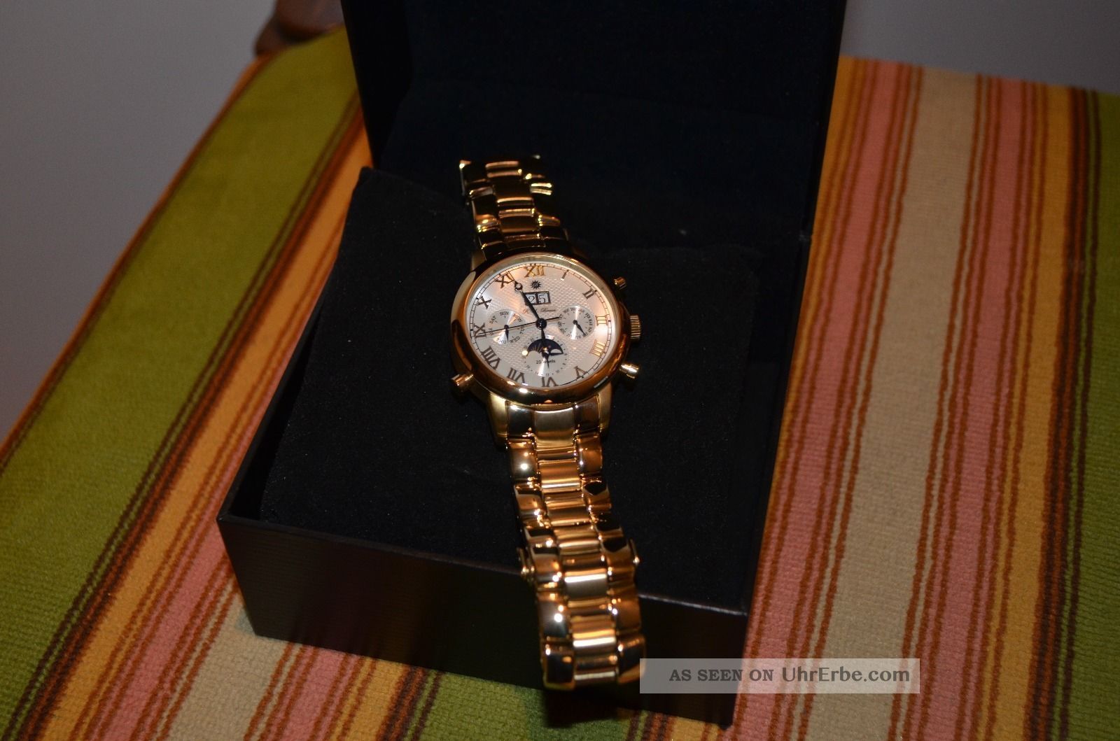 R.  U.  Braun Automatic 35 Jewels Elegante Herren Armbanduhr Armbanduhren Bild
