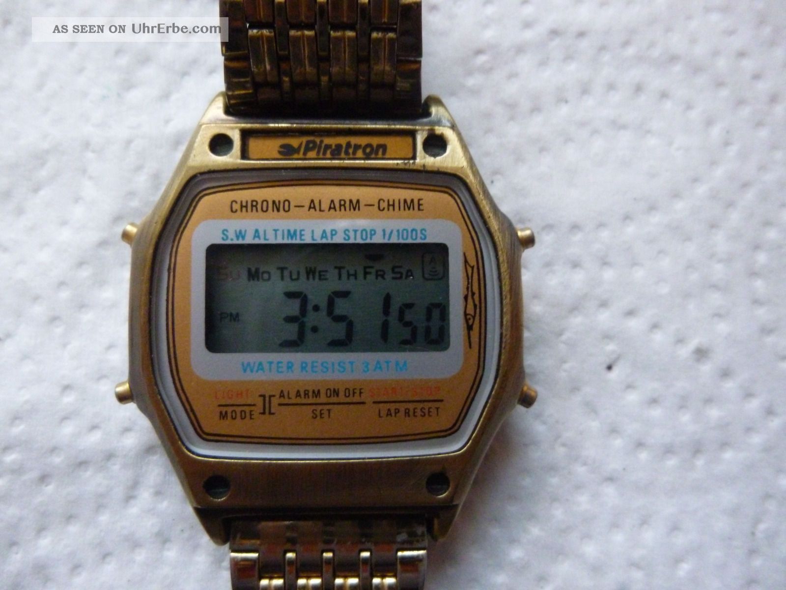 Armbanduhr Aus Papas Sammlung Nr.  38 Chron - Alarm - Chime Funktionert Armbanduhren Bild