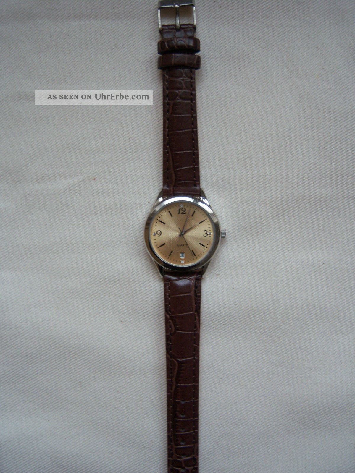 Herren - Damen - Uhr - Quarz - Lederband Armbanduhren Bild