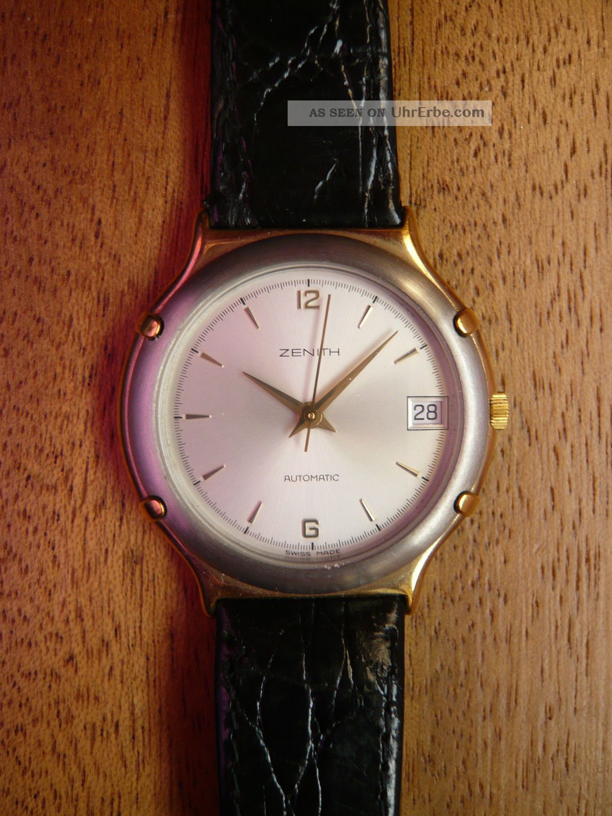 Zenith Automatic Herrenarmbanduhr Um 1985 Ref.  19.  0090.  492 Ungetragen Nos Armbanduhren Bild