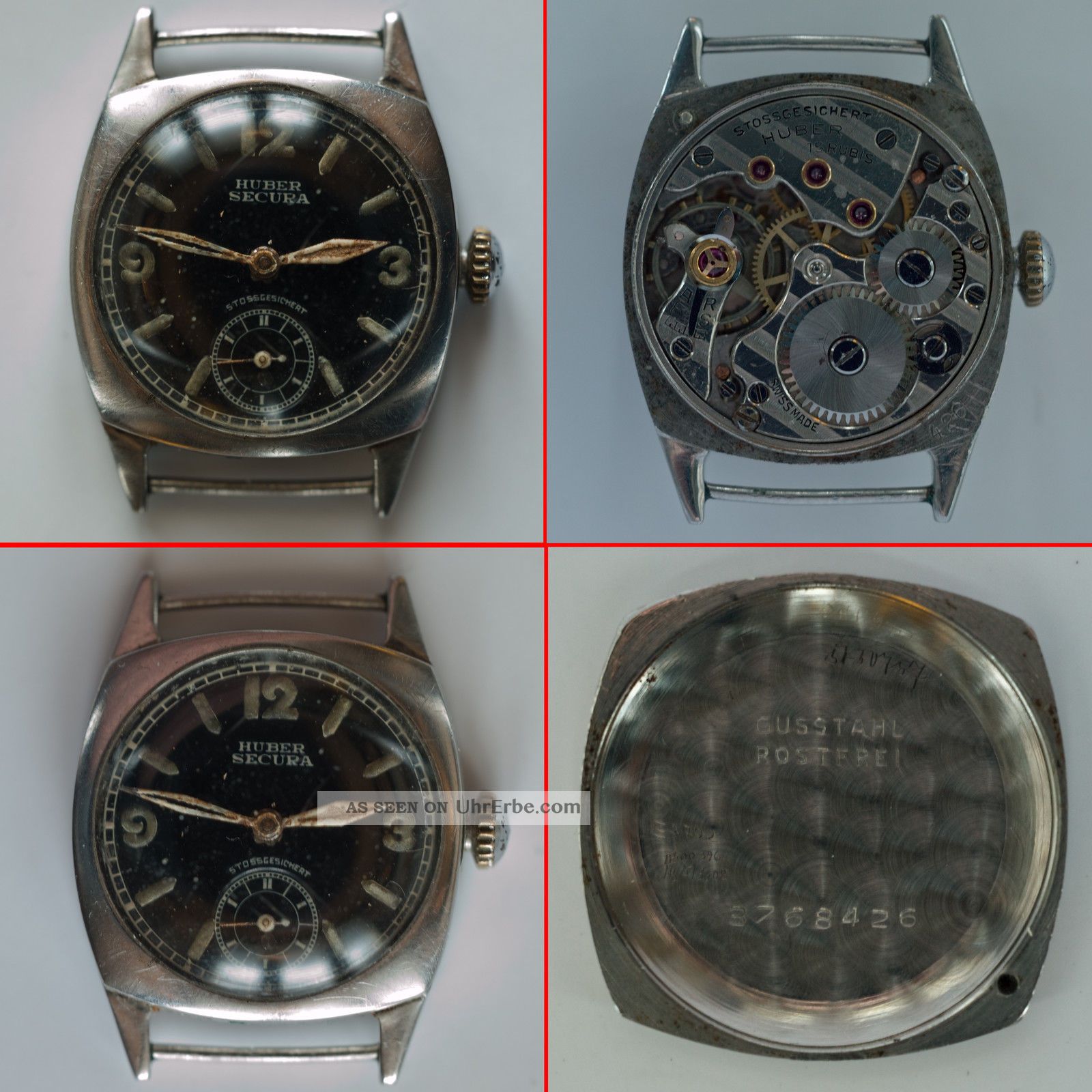 Armbanduhr Secura,  Vintage,  Der Klassiker Von Huber München Aus Den 30er Jahren Armbanduhren Bild