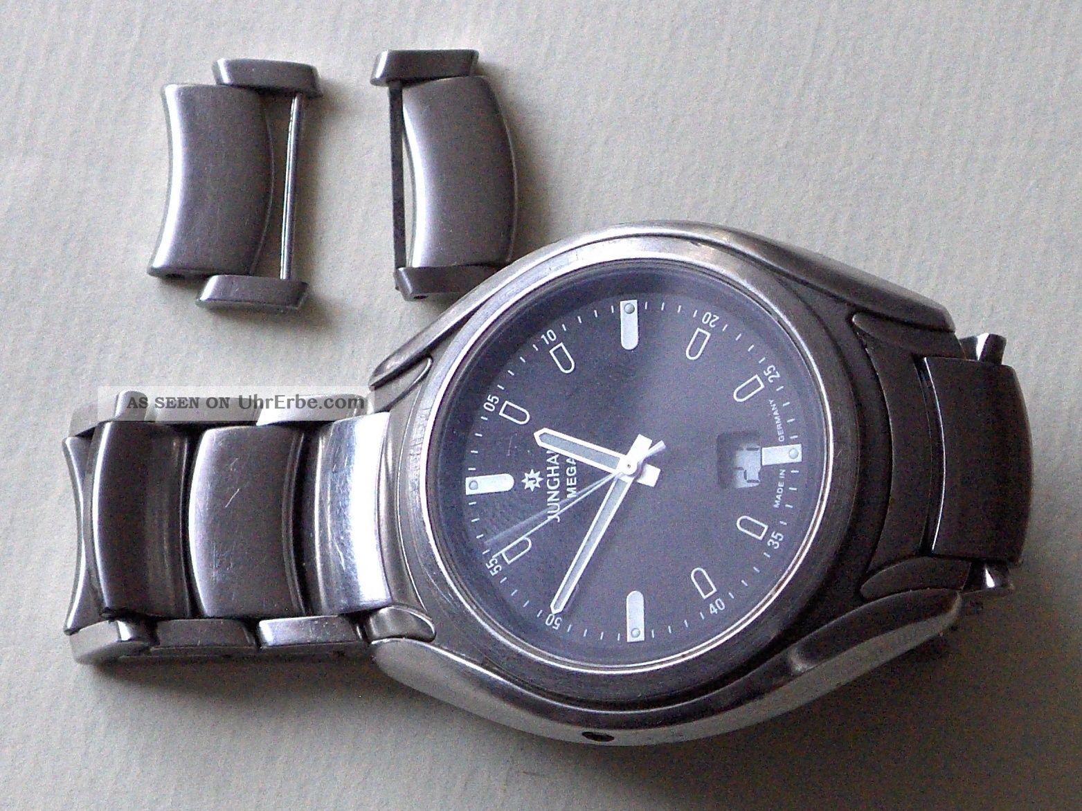 Junghans Mega Herren Armbanduhr 30/4065 Mit Edelstahl - Gliederarmband Armbanduhren Bild