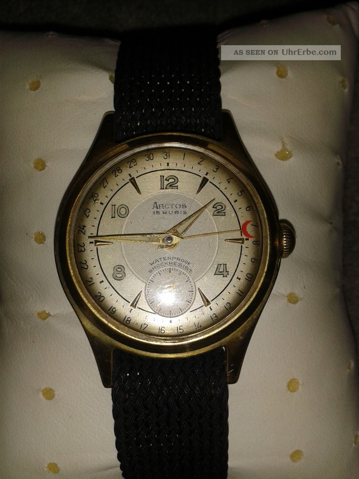 Vintage Herrenuhr Seltene Arctos Mit Zeigerdatum Armbanduhren Bild