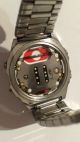 Vintage 1970 Herrenuhr Buler Digital Uhr Alarm Chronograph Edelstahl Swiss Watch Armbanduhren Bild 9