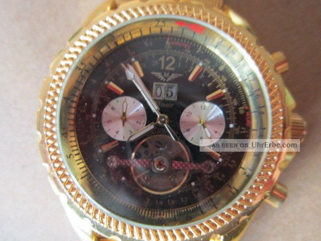 Schöne Minoir Automatik - Uhr,  Ungetragen Ip - Vergoldet,  Aus Sammlung Armbanduhren Bild