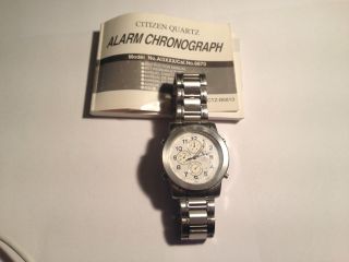 Citizen Chrono/alarm Herren Armband Uhr Bild