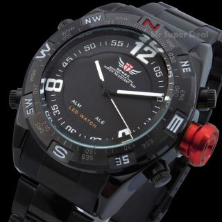 Herrenuhr Armbanduhr Led Uhr Männeruhr Militäruhr Sportuhr Quartz Japan Uhrwerk Bild