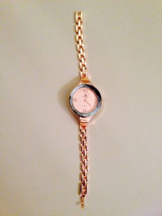 Bellos Damenuhr Rosegold Analog Armbanduhr - - Bild