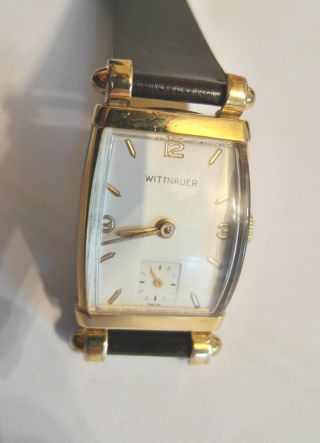 Vintage 1940 ' S Wittnauer Hau 10k Gold Filled,  Kompl.  Restauriert Gruen Bild