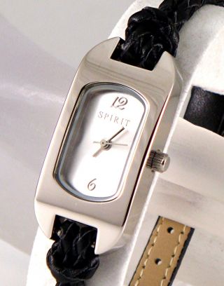 Silber Damen Armbanduhr Retro Designer Spirit Oval Geflochtene Leder Band Bild