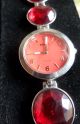 ✿ ✿ Trendige Damen Uhr Rot Ladies Watch Nickel (blaue Uhr Gratis) ✿ ✿ Armbanduhren Bild 2