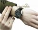 Emporio Armani Herren Uhr Ar1633 Leder Schwarz Chronograph Ovp Armbanduhren Bild 2