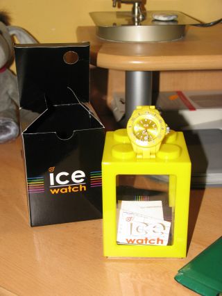 Ice Watch Unisex Kinder Armbanduhr Small Solid Gelb Bild