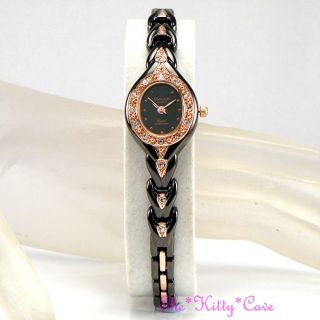 Armbanduhr Omax Damen Rotguss Braun Rotgold Seiko Epson Uhrwerk Kristall Je0208 Bild