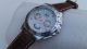 Sportliche Herrenuhr Armbanduhr Uhr Mode Chronos Echt Lederarmband Analog Armbanduhren Bild 1