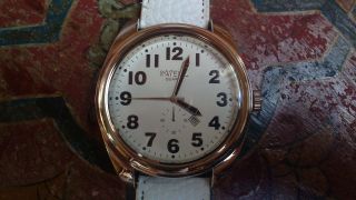 Intenz Herren Armbanduhr Weißes Lederarmband Große Ziffern Datum Bild