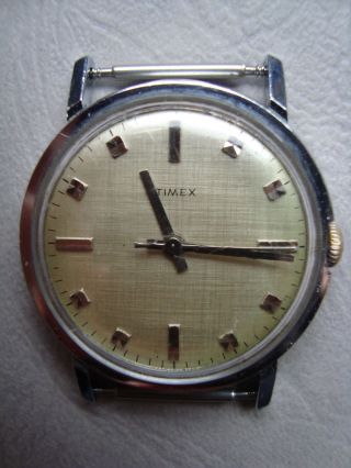 Timex Armbanduhr Handaufzug Vintage Ca.  60er Oder 70er Klassisch Bild