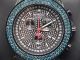 Herren Armbanduhr Joe Rodeo Jojino 2 Reihen Blau 6.  50k Diamant Armbanduhren Bild 2