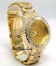 Unisex Vergoldete Rapper Ice Gem Zuhälter Bling Baguette Kristall Uhr Armbanduhren Bild 1