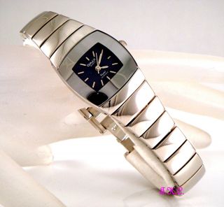 Uhr Retro Klassisch Omax Wasserfest Silber Rhodium Beschichtet Lupah Damen Hb794 Bild