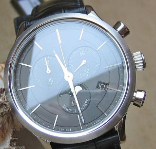 Luxusuhren Chrono Luxus Uhr Chronograph Maurice Lacroix Herrenuhr Mondphase Hau Bild