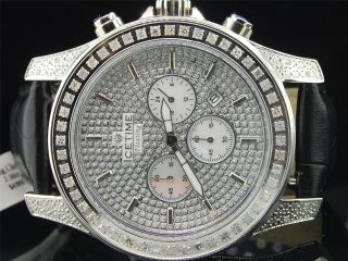 Herren 2,  50 Ct.  Icetime Jojo Joe Rodeo 1 Reihe Diamant Uhr Mit Seitengehäuse Bild