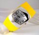 Boho Retro 60er 70er Bubble Pod Freundliches Gelb Kunstleder Damen Armbanduhr Armbanduhren Bild 5