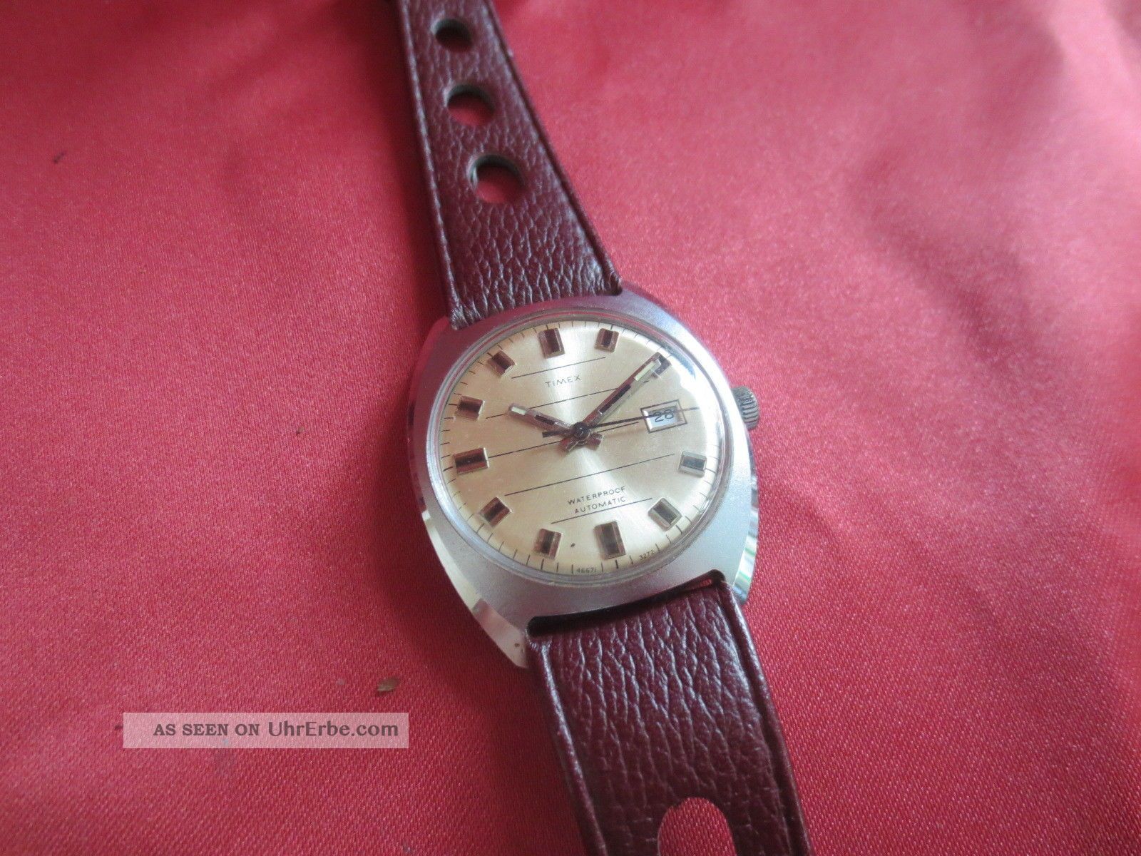 Timex Automatic Herrenarmbanduhr - Vintage - Mechanischer Handaufzug Armbanduhren Bild
