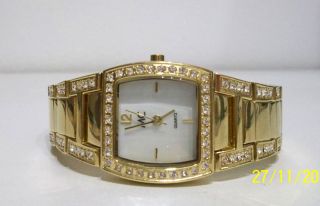 Glieder - Damen Armbanduhr,  Goldfarben,  Damenuhr,  Quarzuhr,  Marke Mc,  Ungetragen Bild