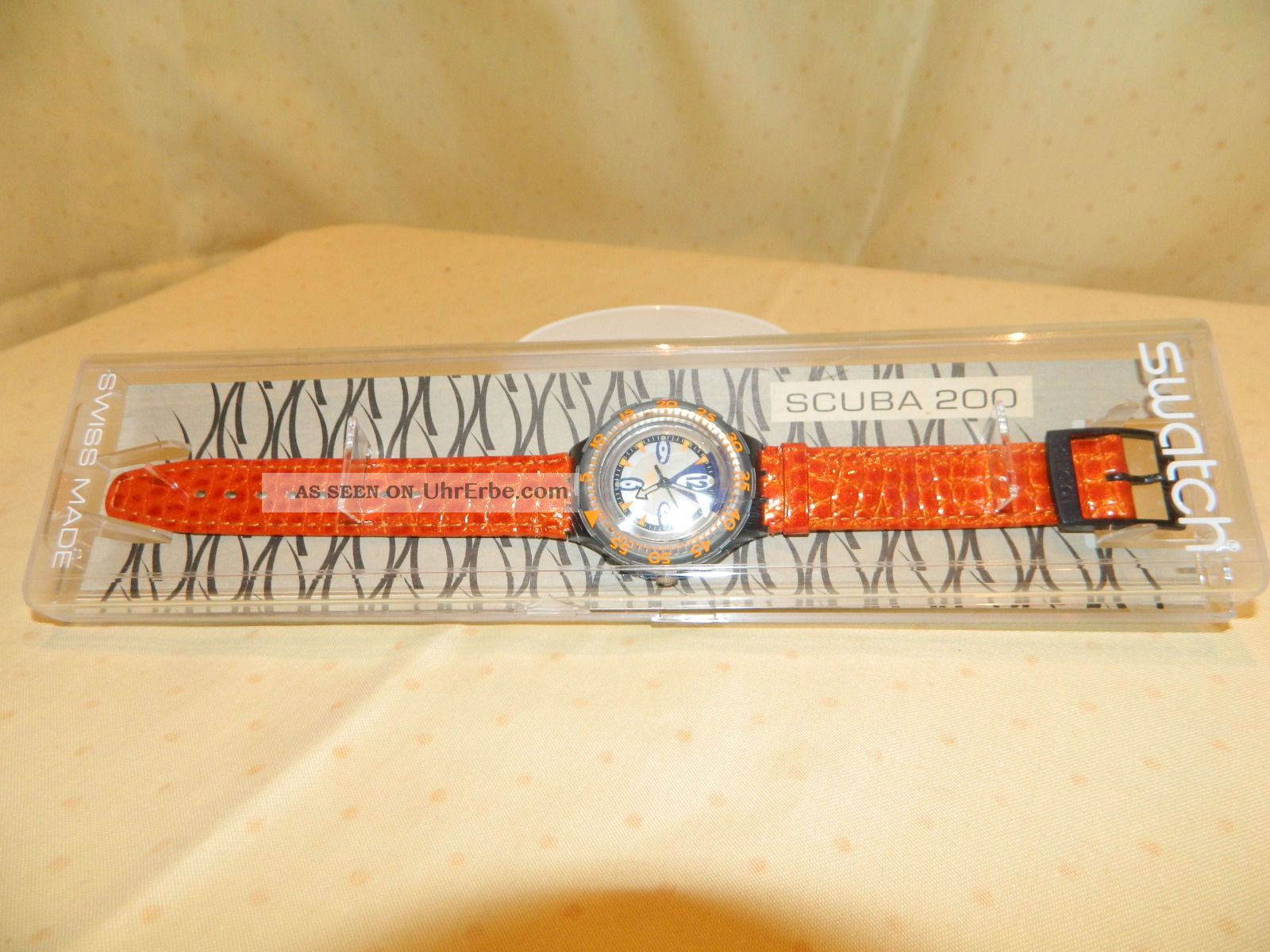 Swatch Scuba 200,  Ovp,  Limitierte Auflage,  Orange Armbanduhren Bild