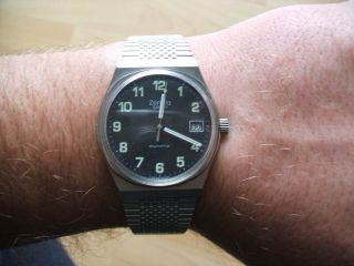 Uhrsammlung Alte Zentra Savoy Quartz Herrenuhr,  Armbanduhr,  Sammleruhr Bild