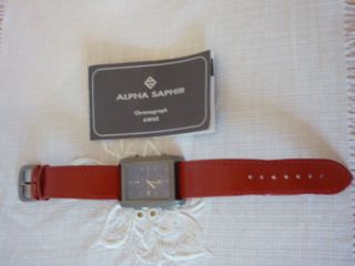 Alpha Saphir Chronograph 6w60 Herren Armband Uhr Herrenuhr Armbanduhr Bild