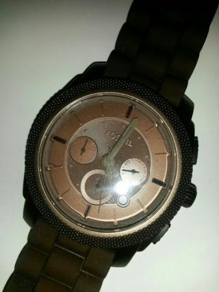 Herren Fossil Armband Uhr Braun Bild