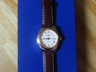 Tissot Armbanduhr Uhr,  Leder Armband,  Für Damen,  Damenuhr,  Pr 50 Watch T34221113 Bild