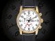 Astroavia - Pilot K9 Klassik Alarm Chronograph 7 - Zeiger Herrenuhr Edelstahl Gold Armbanduhren Bild 1