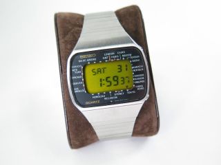 Seiko Lcd Armbanduhr M158 - 5000 Um 1970 Bild